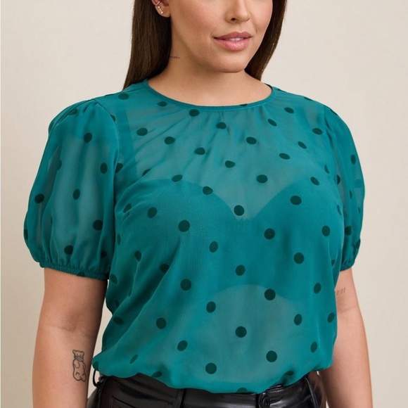 Torrid Polka Dot Top - Picture 1 of 5
